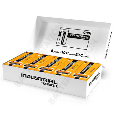 Duracell Industrial By Duracell (Procell) C LR14 ID1400 Batteries   Box of 50