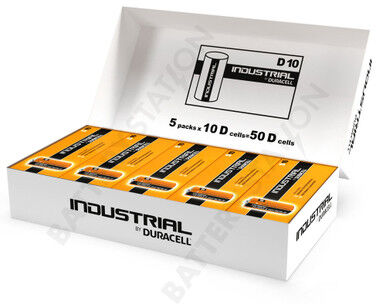 Duracell Industrial By Duracell (Procell) D LR20 ID1300 Batteries   Box of 50