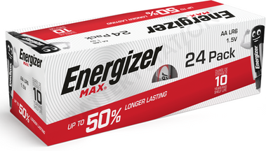 Energizer Max AA LR6 Alkaline Batteries   24 Pack