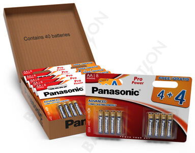 Panasonic Pro Power AA LR6 Batteries   40 Pack