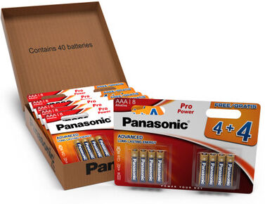 Panasonic Pro Power AAA LR03 Batteries   40 Pack