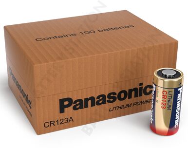 Panasonic CR123A Lithium Battery   100 Pack