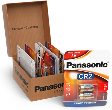 Panasonic CR2 Lithium Photo Battery   10 Pack