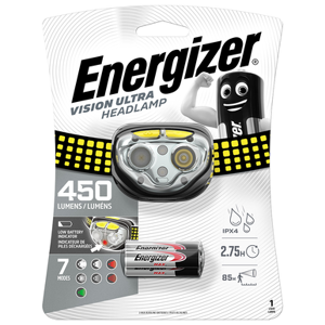 Energizer Vision Ultra LED Headlight   450 Lumens   Batteries Included