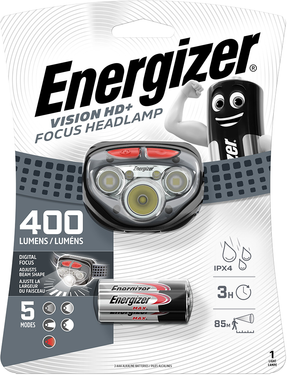 Energizer Vision HD+ Focus LED Headlight   400 Lumens   Batteries Included