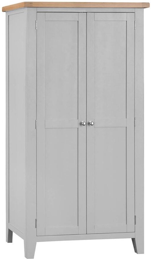 Woodbridge Grey Painted Full Hanging Wardrobe Woodbridge Grey Painted Full Hanging Wardrobe