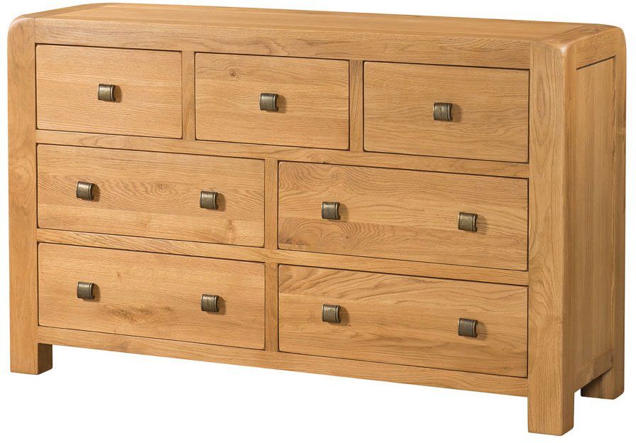 Devonshire Avon Avon Waxed Oak 3 Over 4 Chest   Fully Assembled