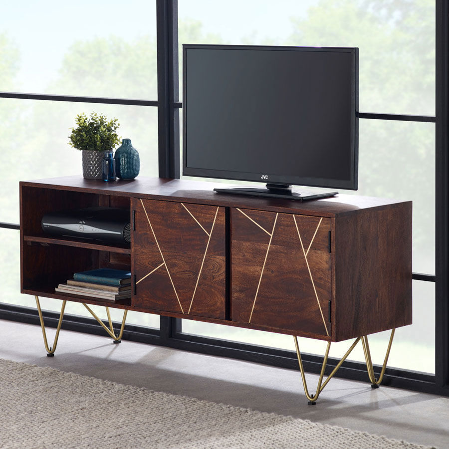 Mango Gold Dark Gold TV Unit Mango Gold Dark Gold TV Unit