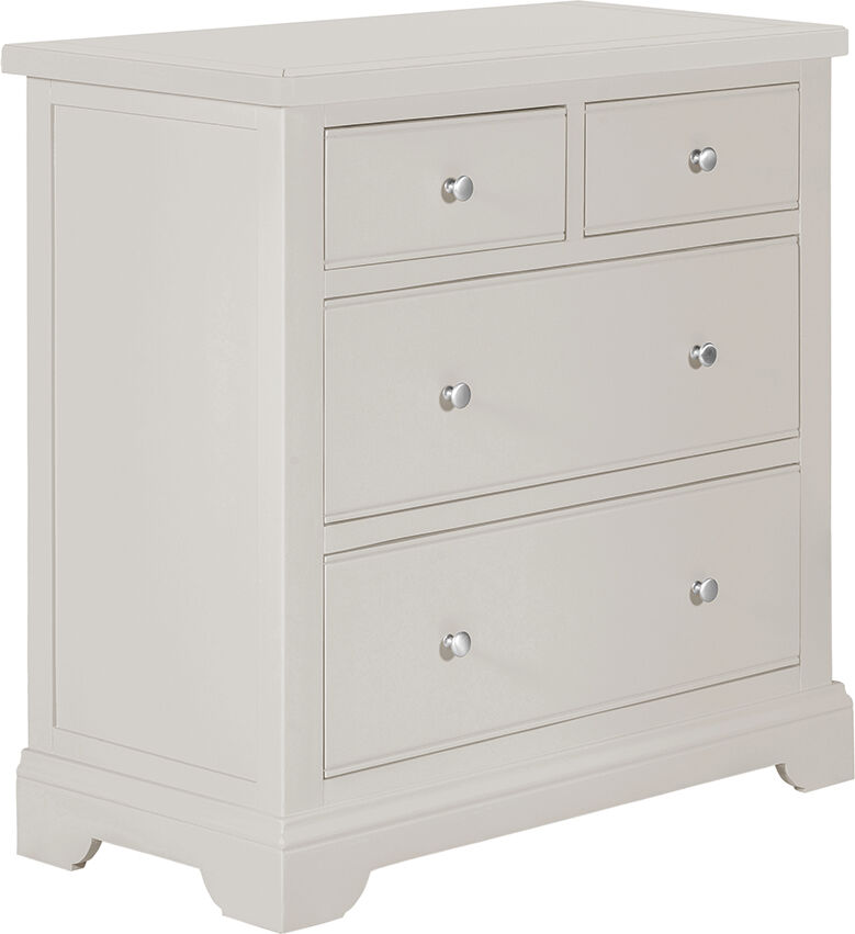 Classic Berkeley Grey 2 Over 2 Chest   Fully Assembled Classic Berkeley Grey 2 Over 2 Chest   Fully Assembled