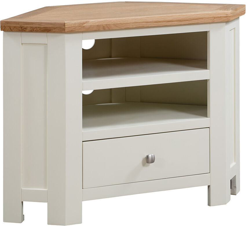 Clearance Wynyard Ivory Corner TV Unit   Fully Assembled   Clearance