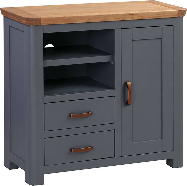 Treviso Midnight Blue Media Unit Sideboard   Fully Assembled