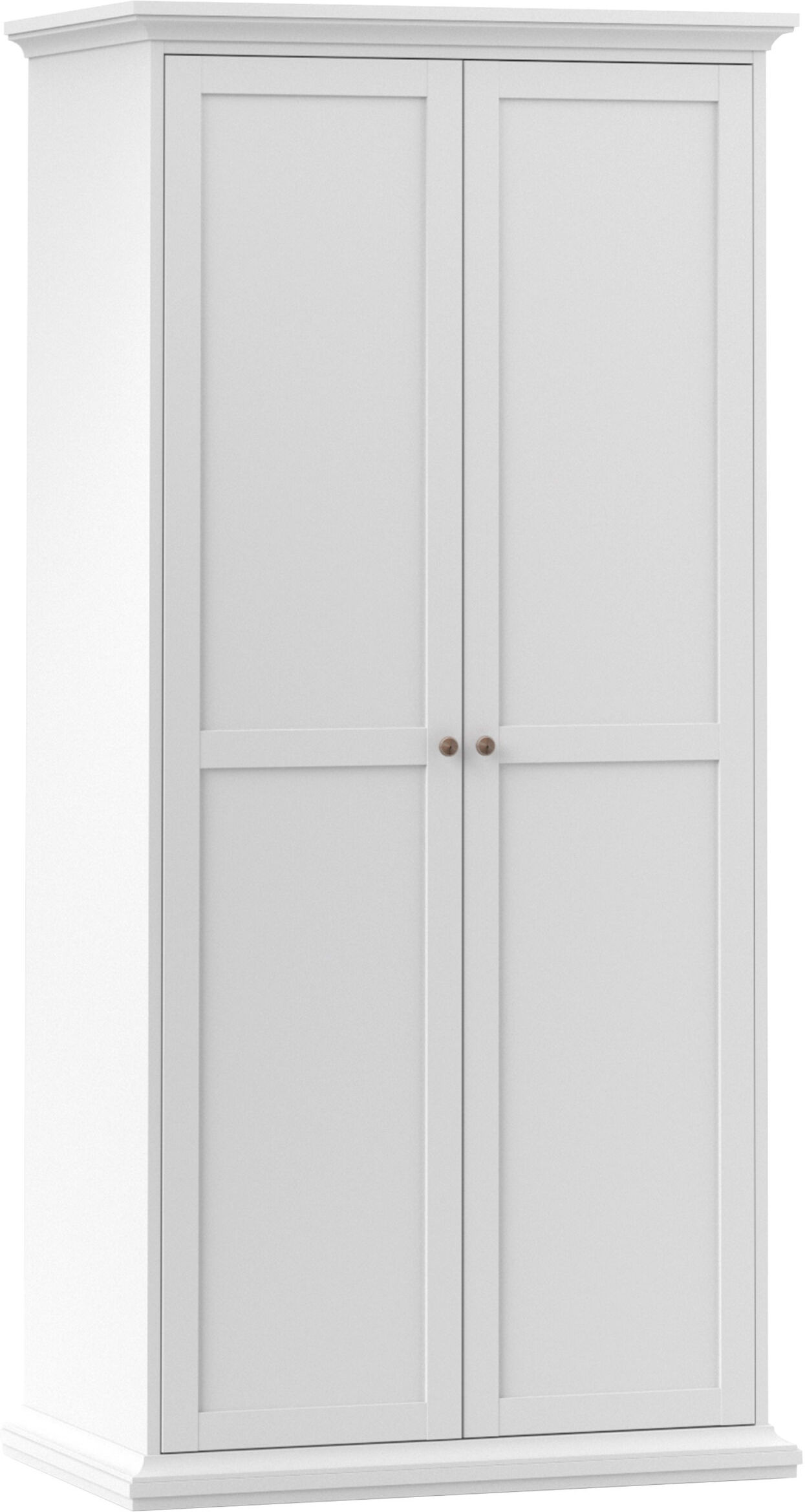 Condo Wardrobe with 2 Doors   White   Self Assembly Condo Wardrobe with 2 Doors   White   Self Assembly