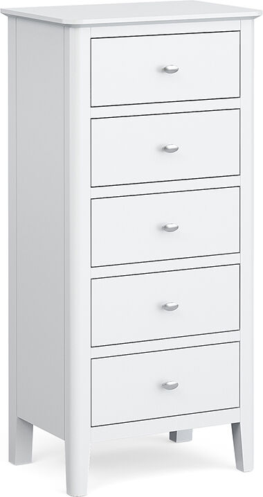 Bamburgh White Tallboy   Fully Assembled Bamburgh White Tallboy   Fully Assembled