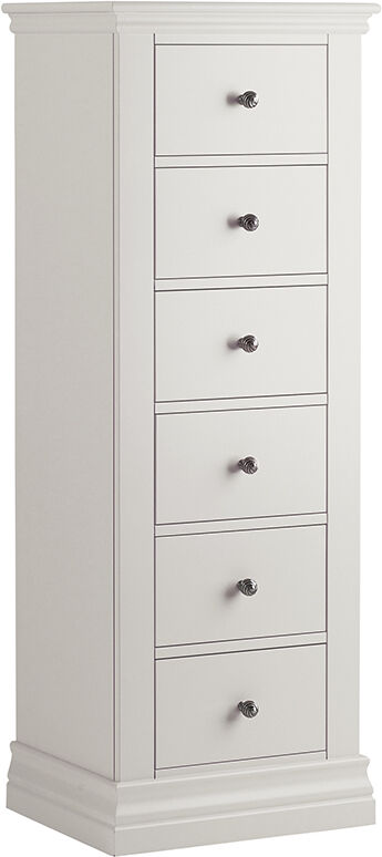 Astwood Grey Astwood Cotton Grey 6 Drawer Tall Boy   Fully Assembled