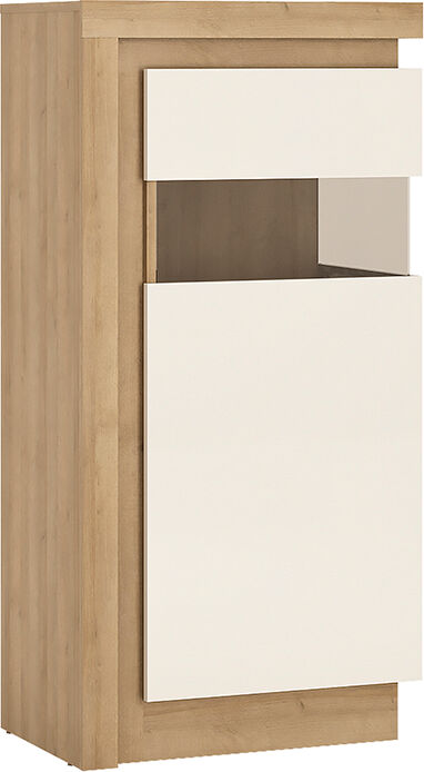 Rydal White Narrow Right Hand Display Cabinet (Including LED Lighting)   Self Assembly Rydal White Narrow Right Hand Display Cabinet (Including LED Lighting)   Self Assembly