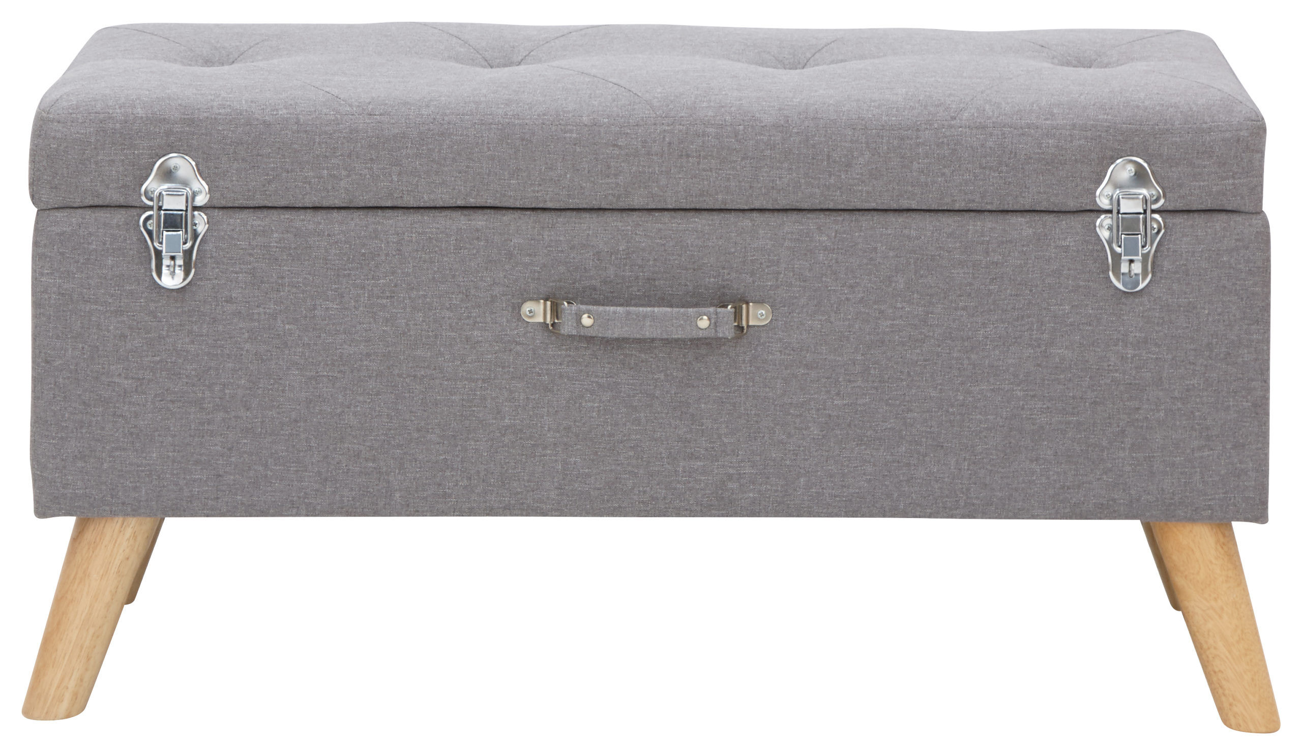 Deluxe Storage & Seating Storage Ottoman   Large   Grey   Self Assembly Deluxe Storage & Seating Storage Ottoman   Large   Grey   Self Assembly