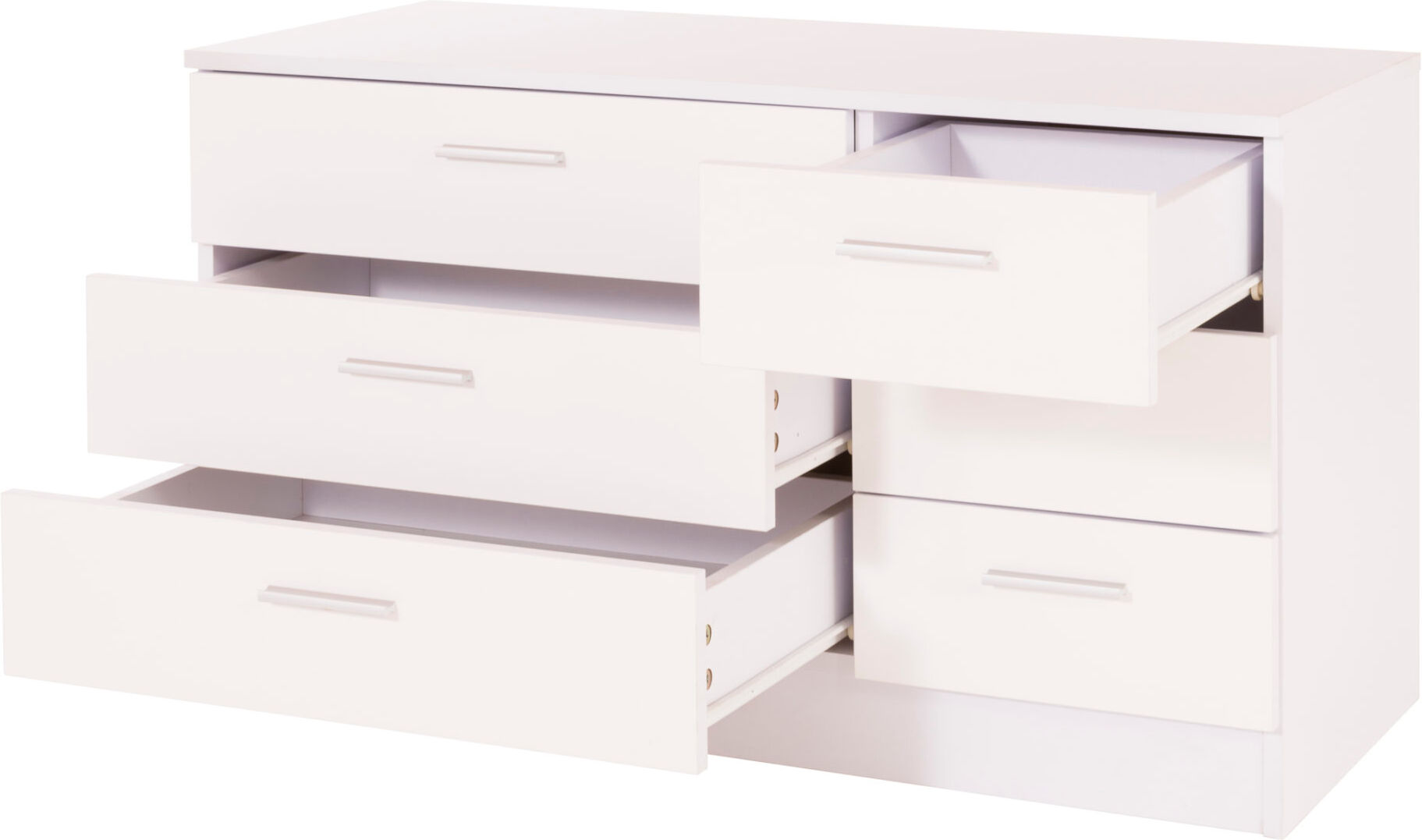 Neapolis 3+3 Chest   White   Self Assembly Neapolis 3+3 Chest   White   Self Assembly