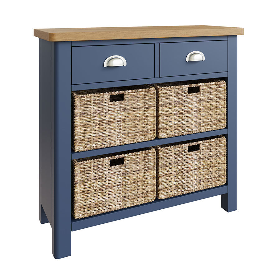 Weardale Blue 6 Drawer Storage Unit