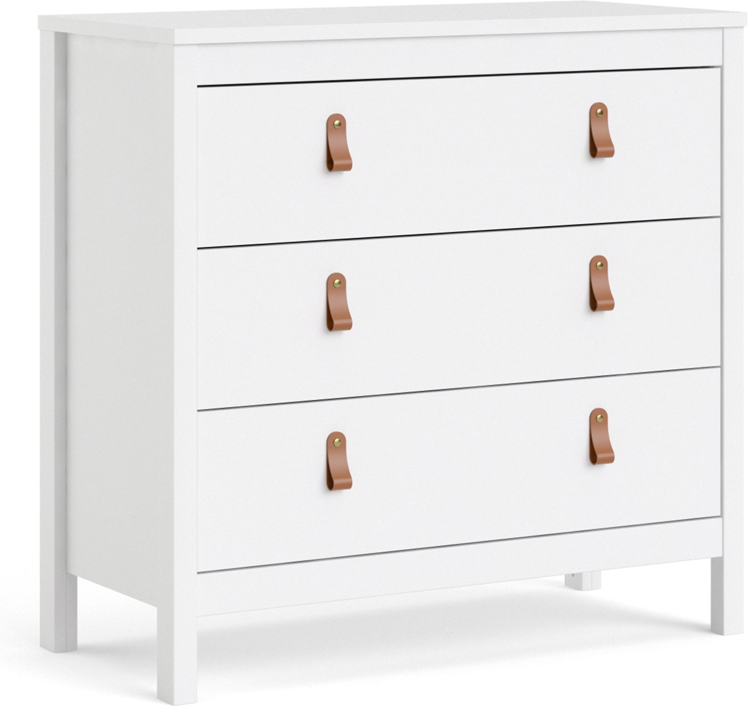 Seville Chest of 3 Drawers   White   Self Assembly