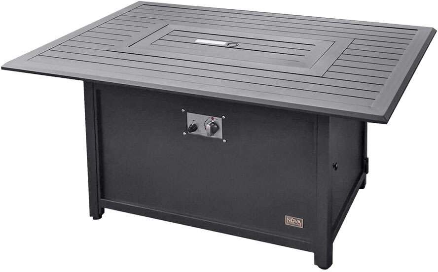 Fire Pits, Parasols & Accessories Mercury Aluminium Fire Pit Table   Rectangular Fire Pits, Parasols & Accessories Mercury Aluminium Fire Pit Table   Rectangular