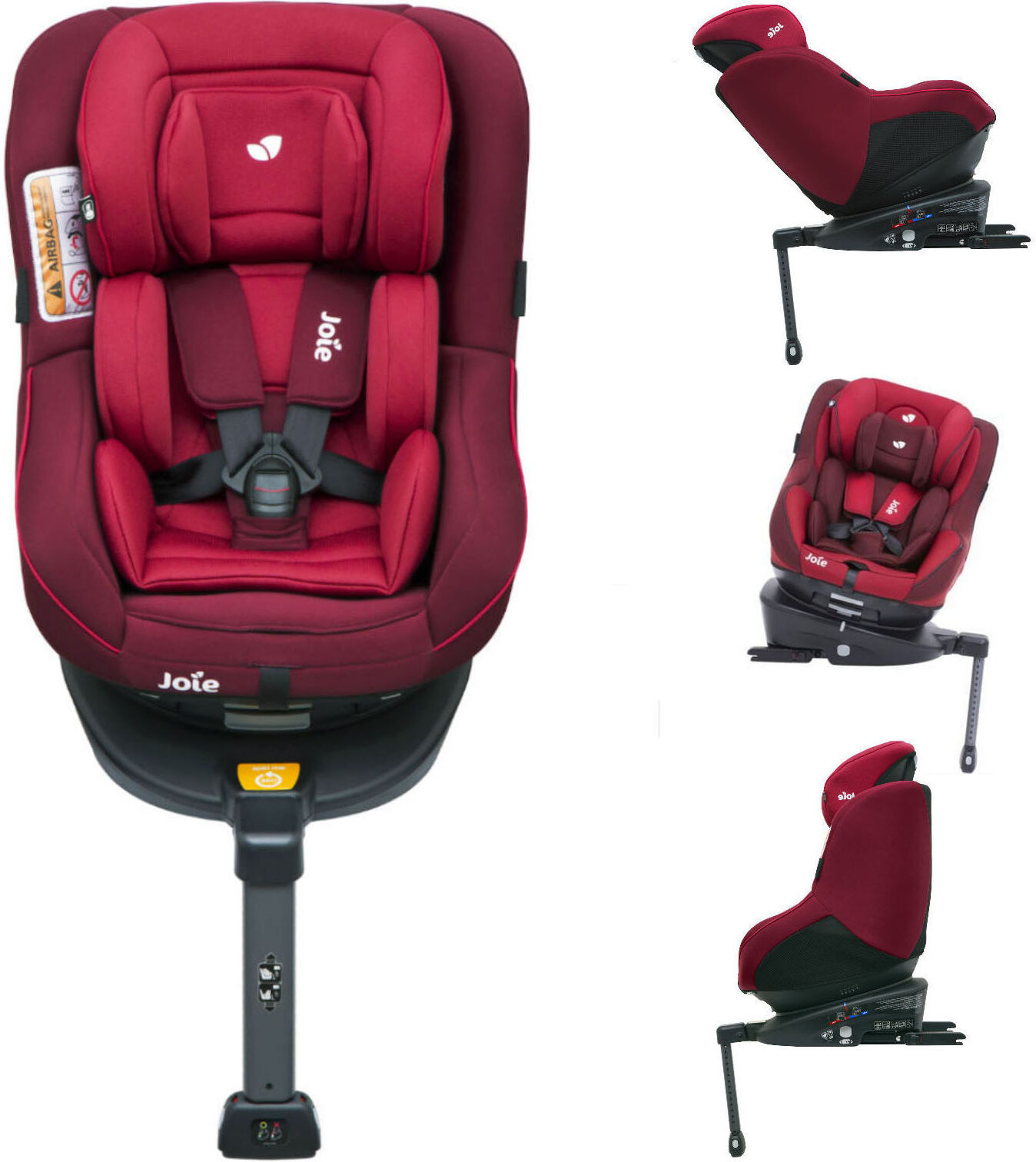 Joie Spin 360 Group 0+/1 ISOFIX Car Seat - Merlot Joie Spin 360 Group 0+/1 ISOFIX Car Seat - Merlot