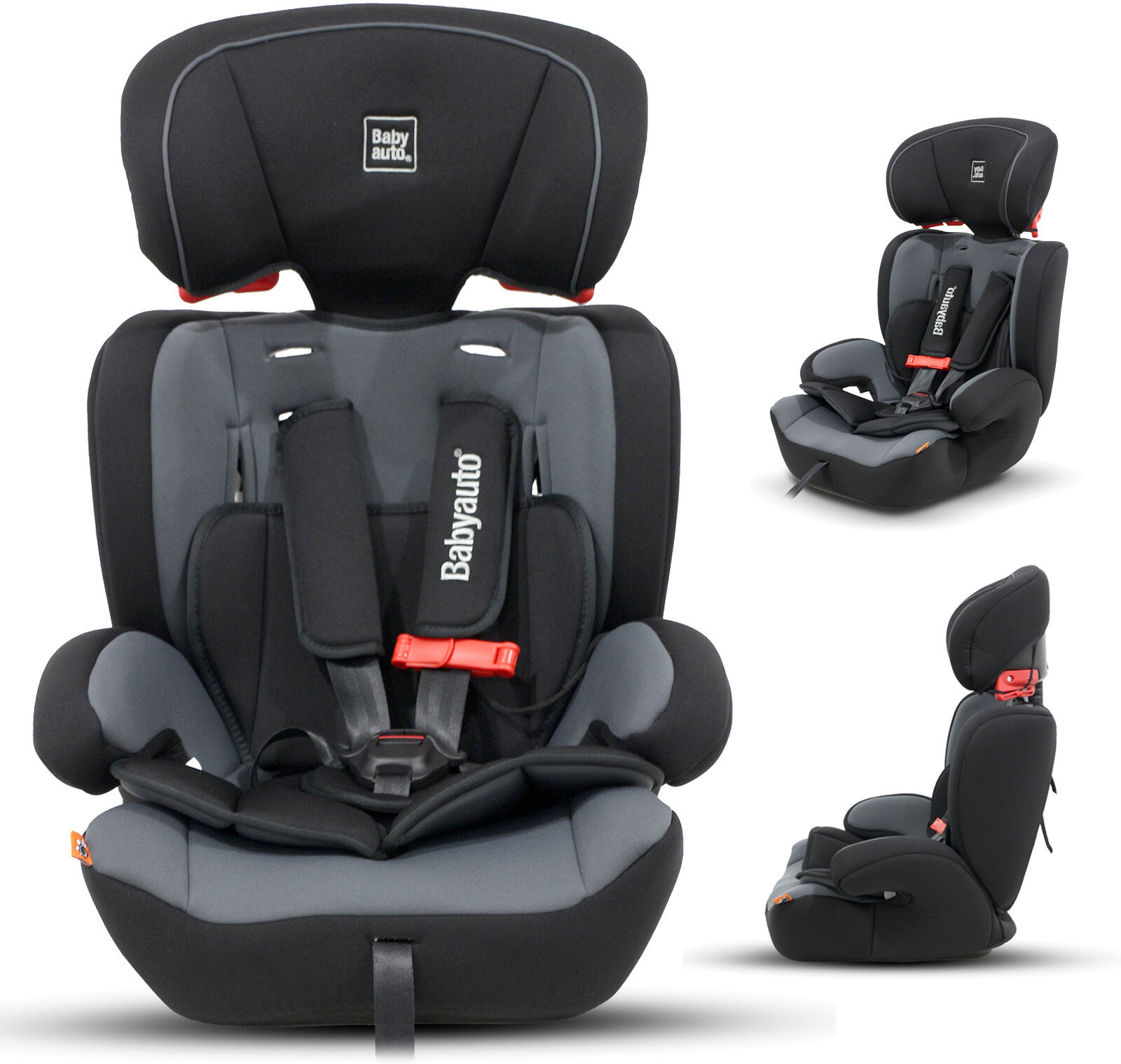 Babyauto Konar Trio Every Stage Group 123 Car Seat - Black / Grey Babyauto Konar Trio Every Stage Group 123 Car Seat - Black / Grey