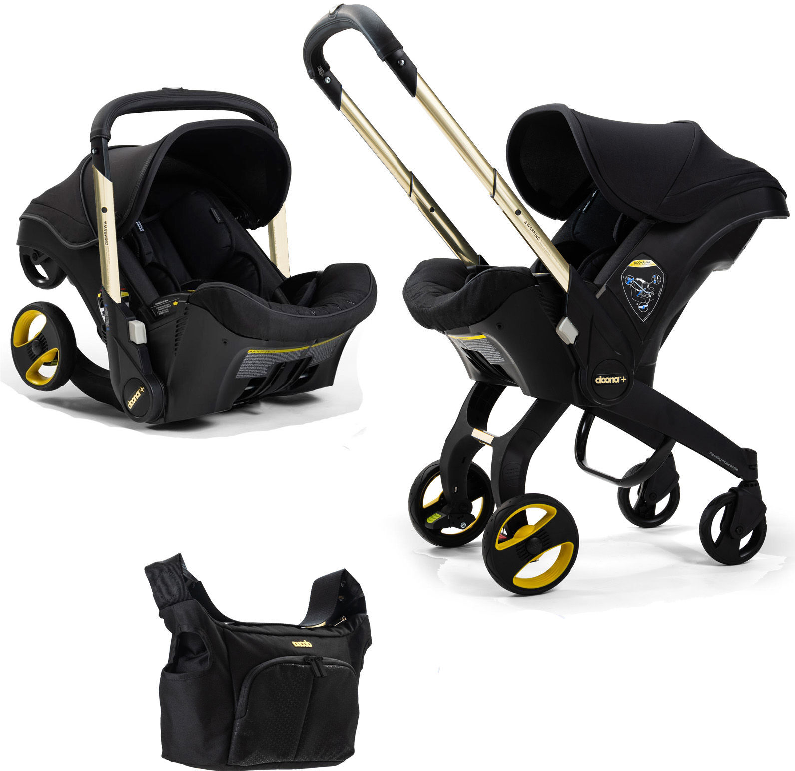 Doona Infant Car Seat / Stroller *Limited Edition* - Black & Gold Doona Infant Car Seat / Stroller *Limited Edition* - Black & Gold