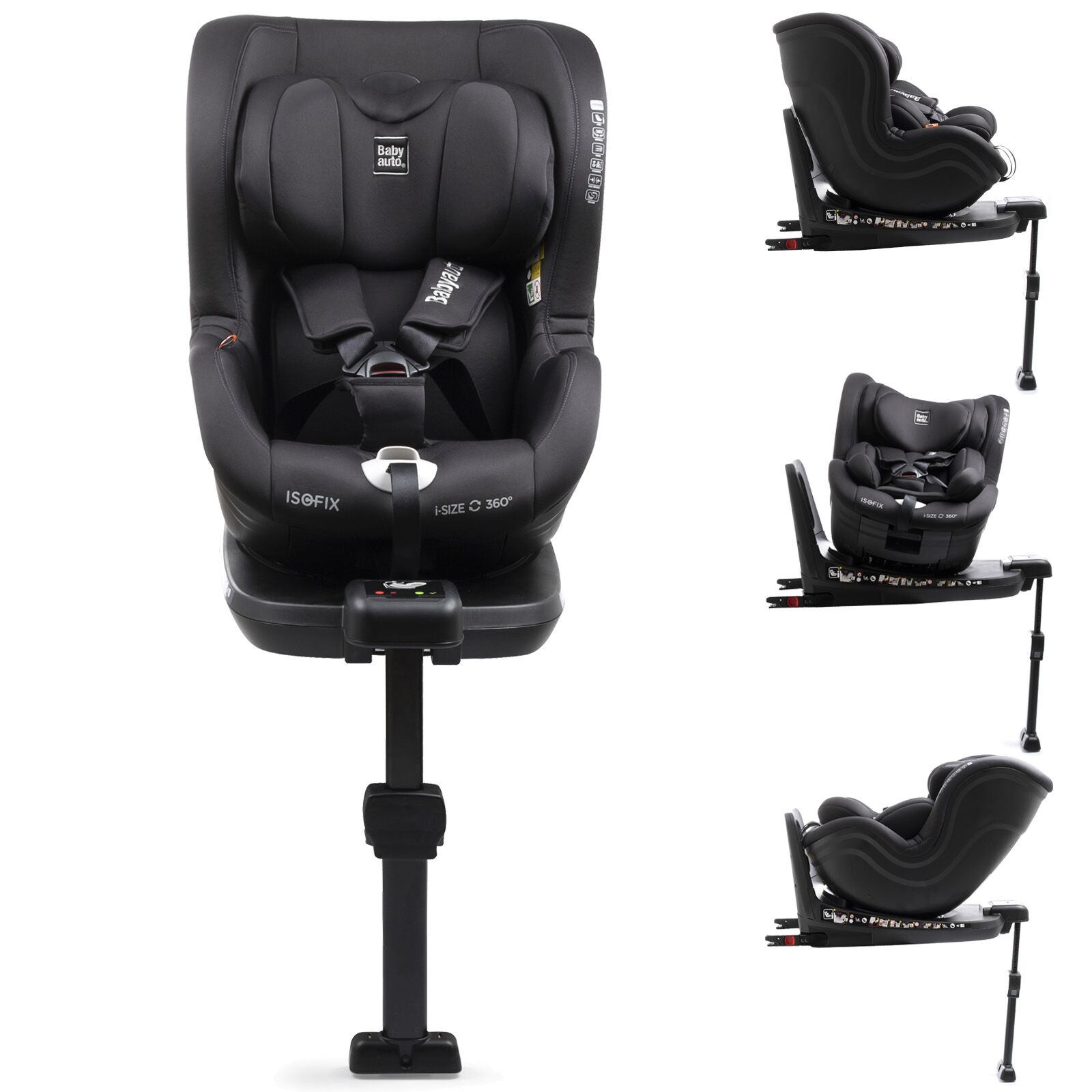 Babyauto Signa i-Size Spin 360 Group 0+/1 ISOFIX Car Seat - Black