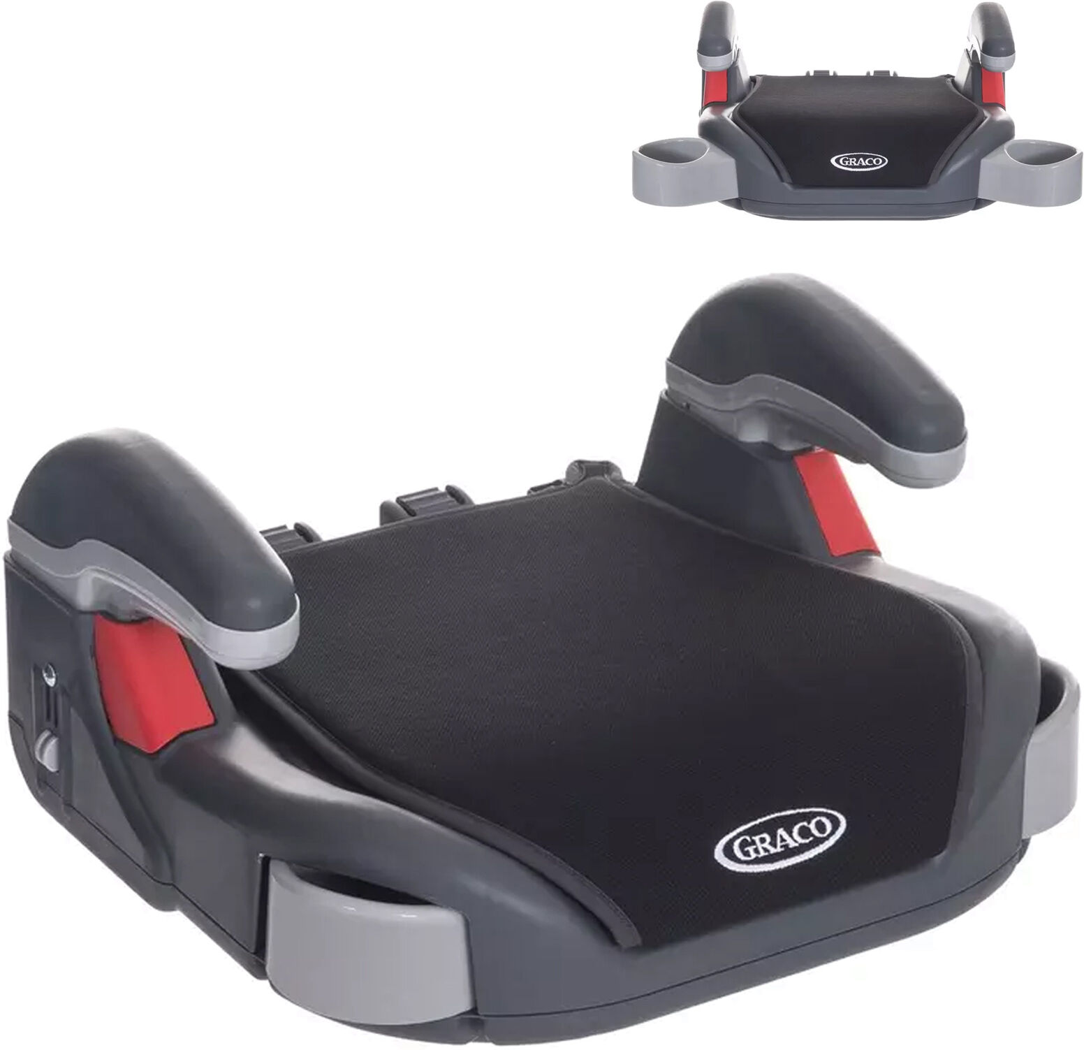 Graco Booster Basic Group 2/3 Car Seat - Midnight Black Graco Booster Basic Group 2/3 Car Seat - Midnight Black