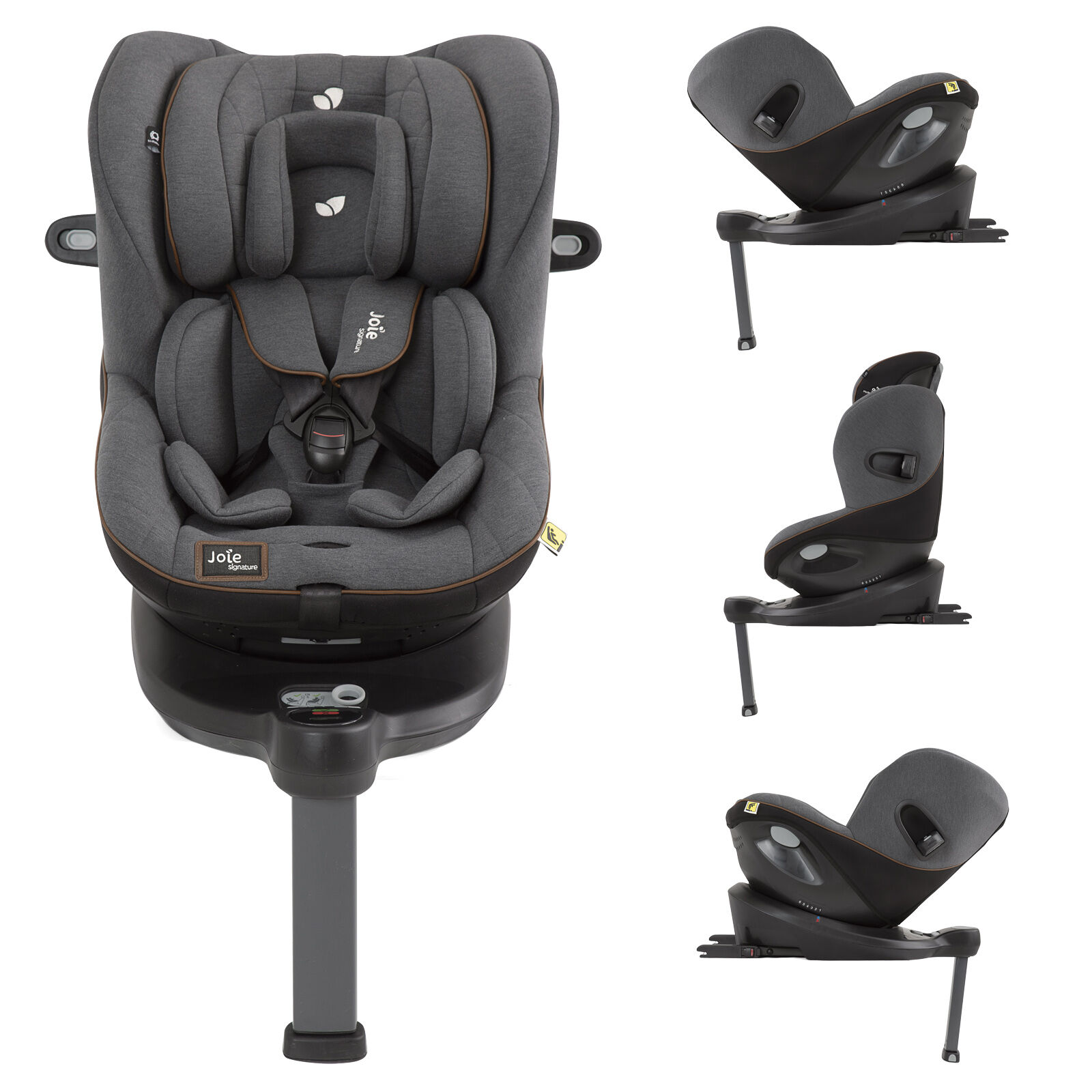 Joie Limited Edition i-Spin 360 iSize ISOFIX Group 0+/1 Car Seat - Signature Noir