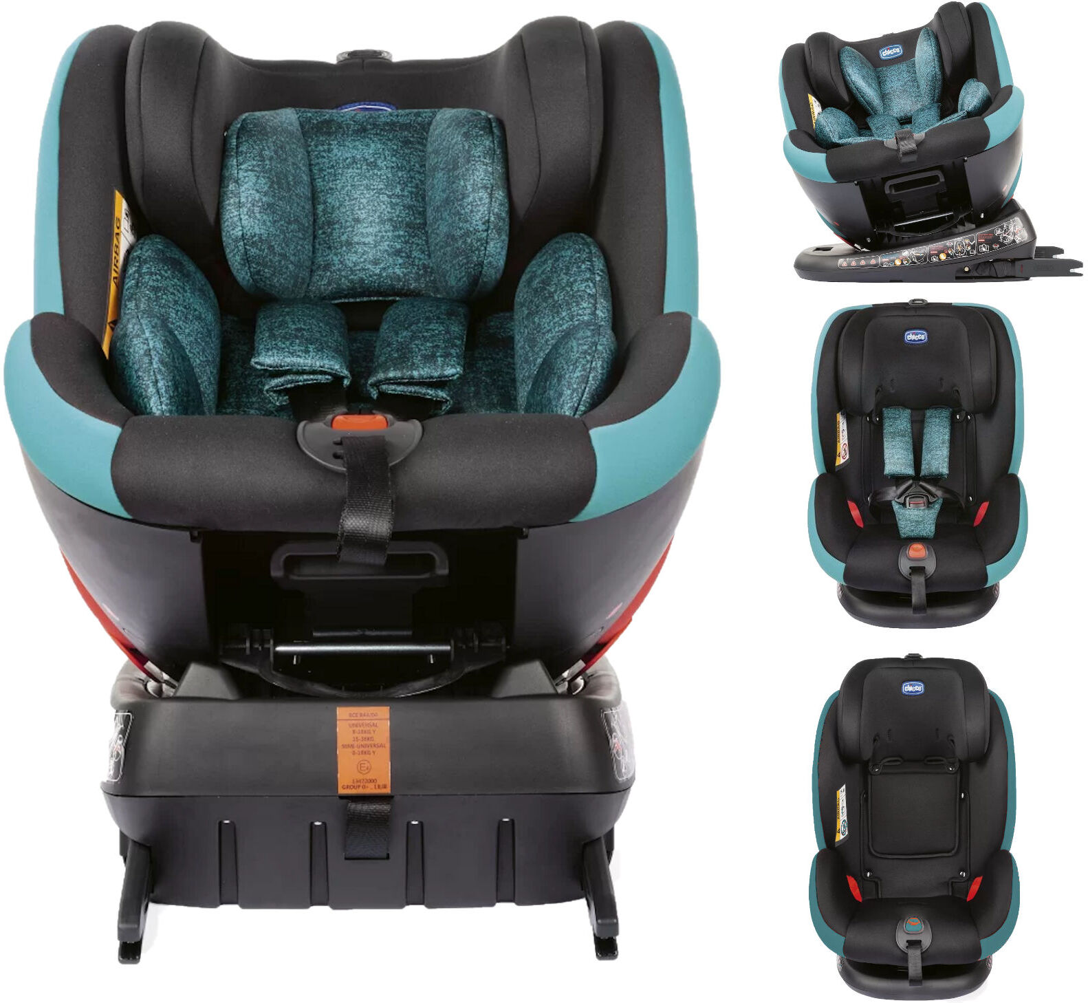 Chicco Seat4fix Group 0+/1/2/3 360Â° Spin Infant ISOFIX Car Seat - Octane Blue