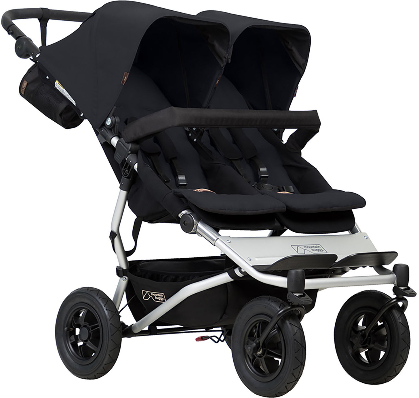 Mountain Buggy Duet V3 Twin Pushchair - Black Mountain Buggy Duet V3 Twin Pushchair - Black