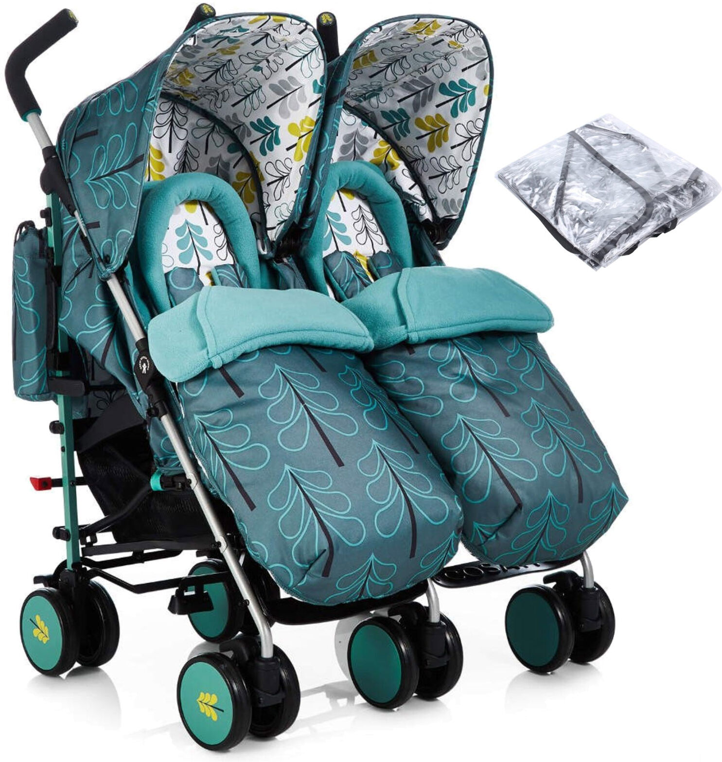 Cosatto Supa Dupa Twin Pushchair Stroller - Fjord Cosatto Supa Dupa Twin Pushchair Stroller - Fjord