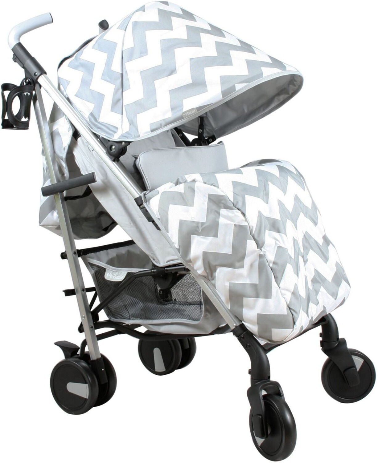 My Babiie MB51 Stroller *Billie Faiers Collection* - Grey Chevron My Babiie MB51 Stroller *Billie Faiers Collection* - Grey Chevron