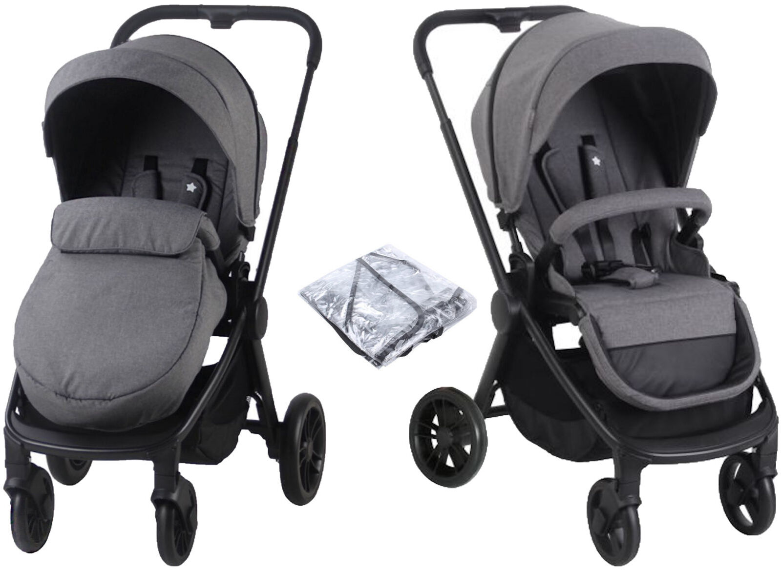 My Babiie MB400 Pushchair *Billie Faiers Signature Range* - Grey Melange My Babiie MB400 Pushchair *Billie Faiers Signature Range* - Grey Melange