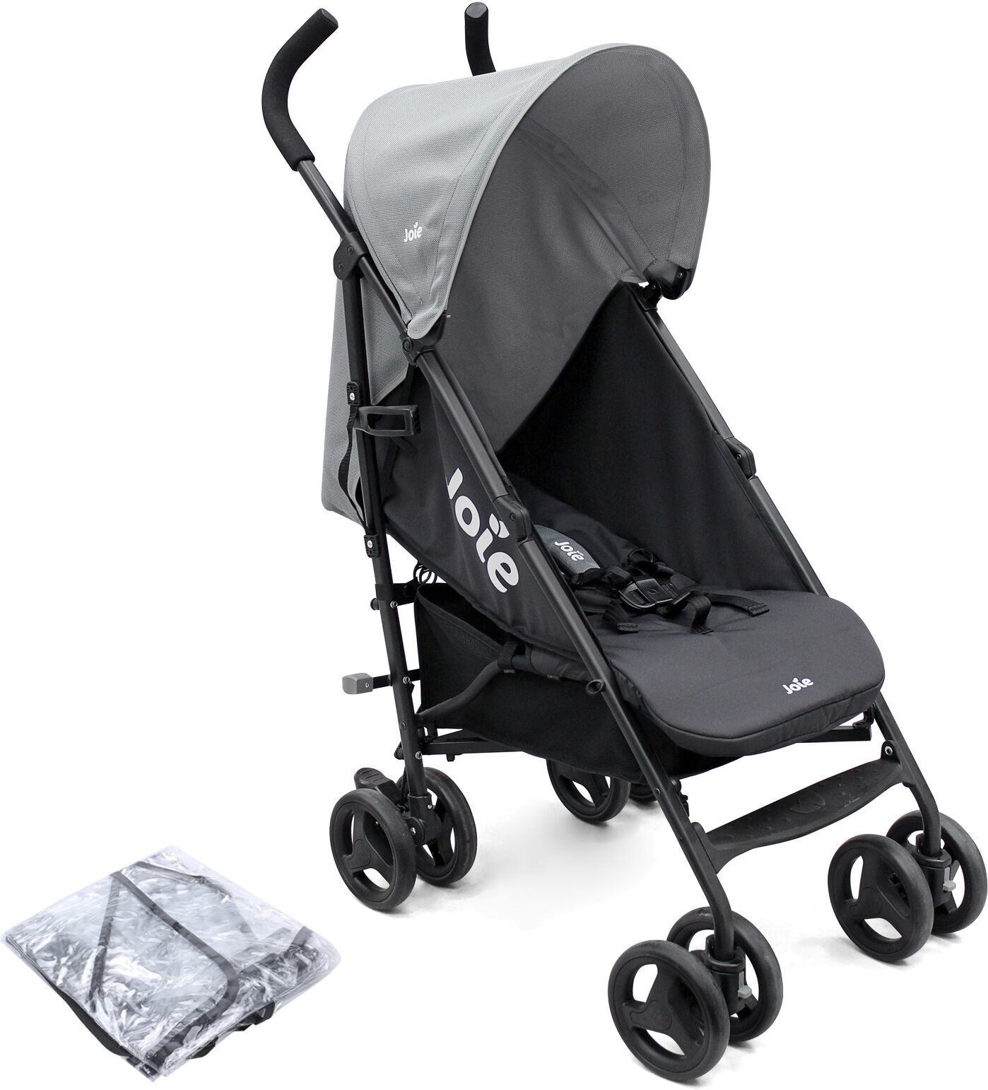 Joie Nitro Pushchair Stroller with Raincover - Greystone Joie Nitro Pushchair Stroller with Raincover - Greystone