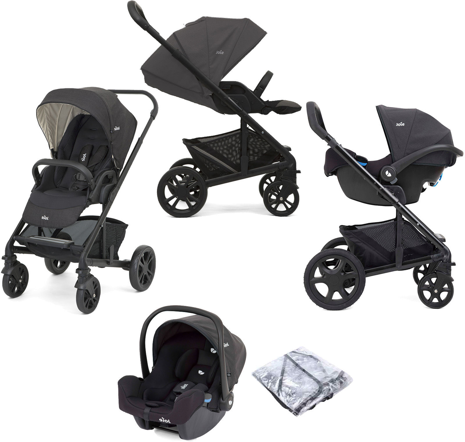 Joie Chrome (i-Snug) Travel System - Pavement Joie Chrome (i-Snug) Travel System - Pavement