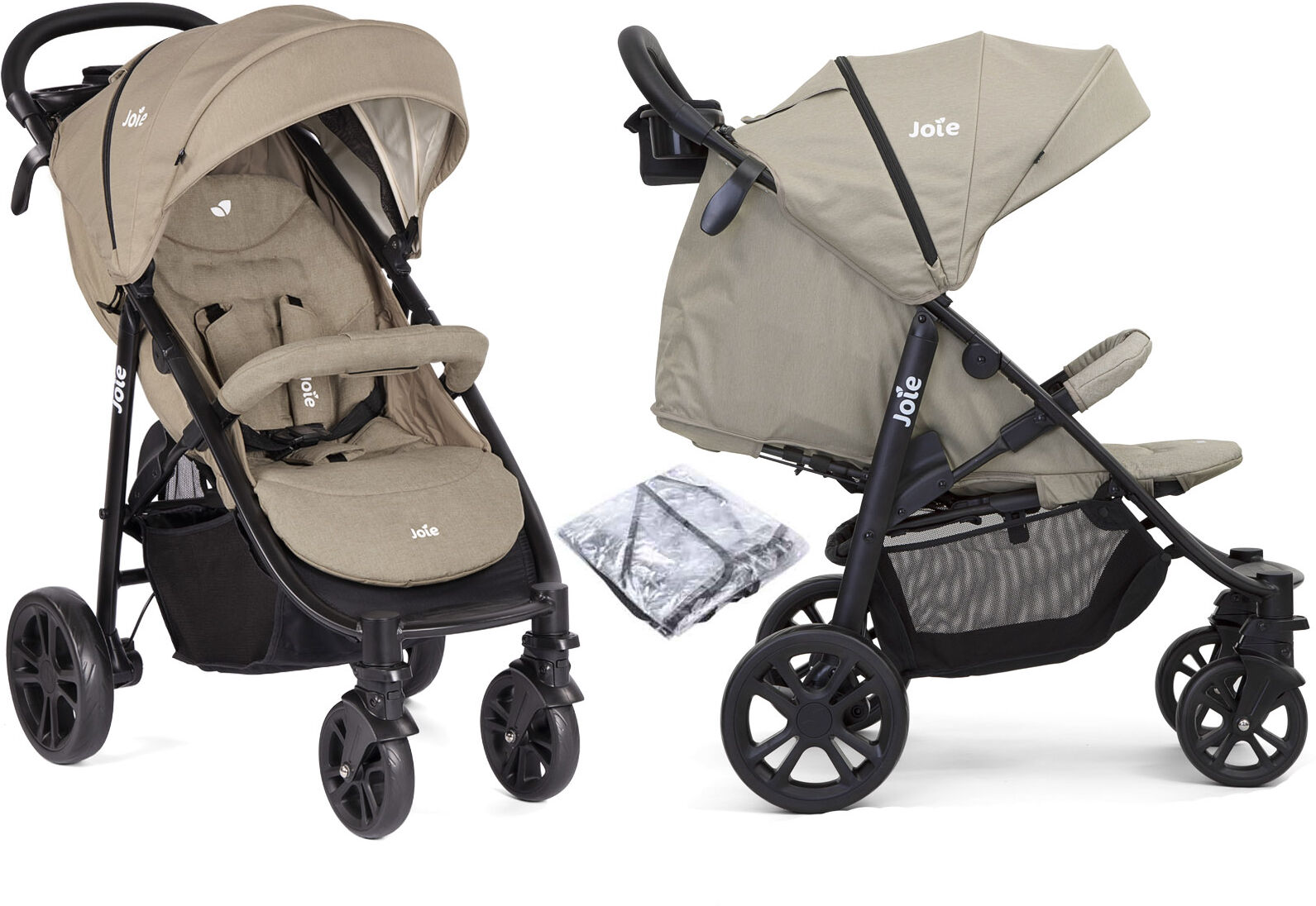 Joie Litetrax 4 Wheel Pushchair Stroller - Twig Joie Litetrax 4 Wheel Pushchair Stroller - Twig