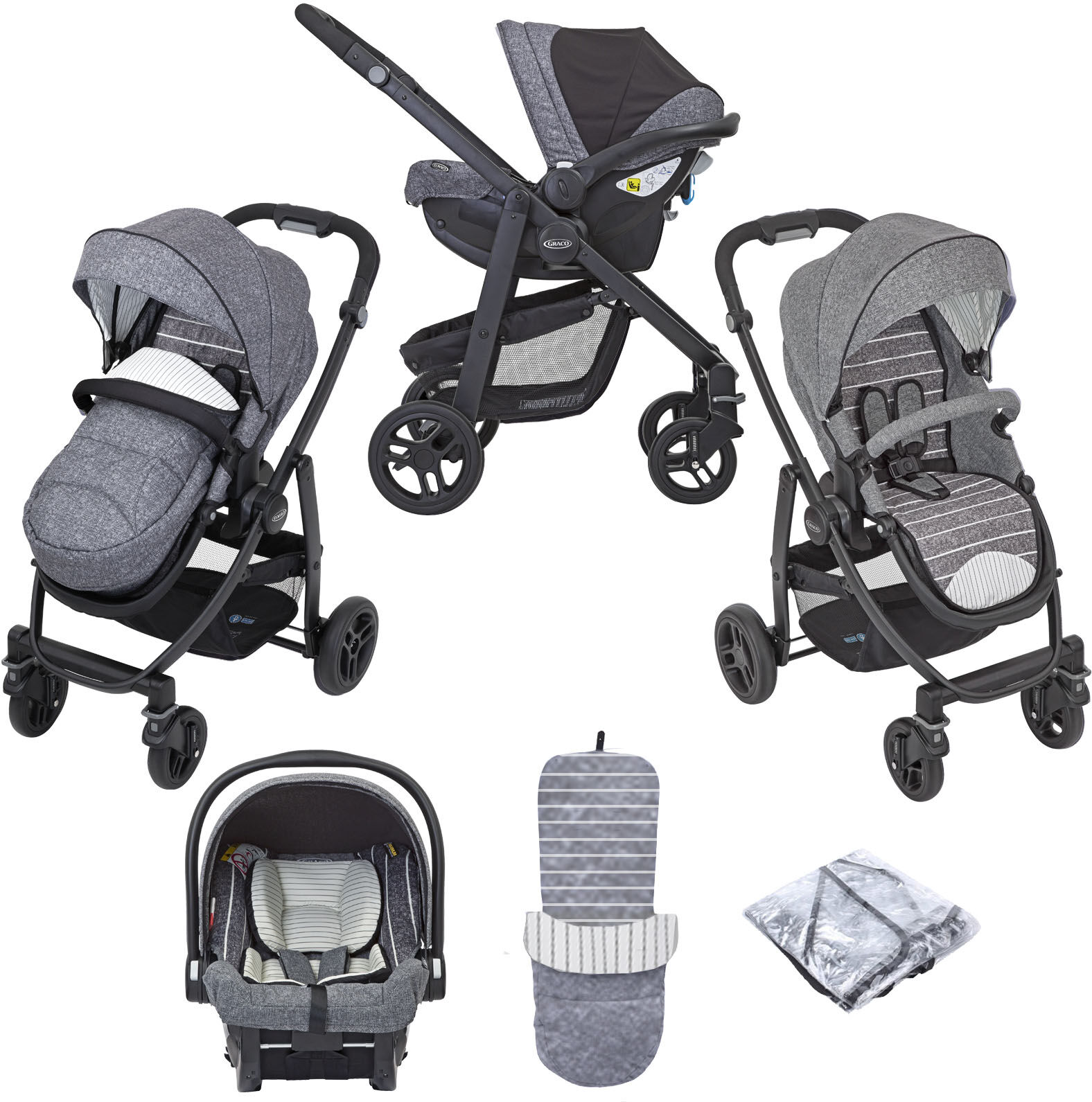 Graco Evo (SnugEssentials Car Seat) Travel System - Suits Me Graco Evo (SnugEssentials Car Seat) Travel System - Suits Me