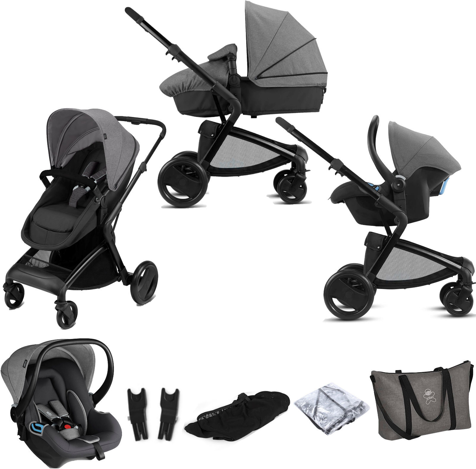 CBX Cybex CBX Bimisi Flex (Shima) Travel System with Accessories - Comfy Grey CBX Cybex CBX Bimisi Flex (Shima) Travel System with Accessories - Comfy Grey