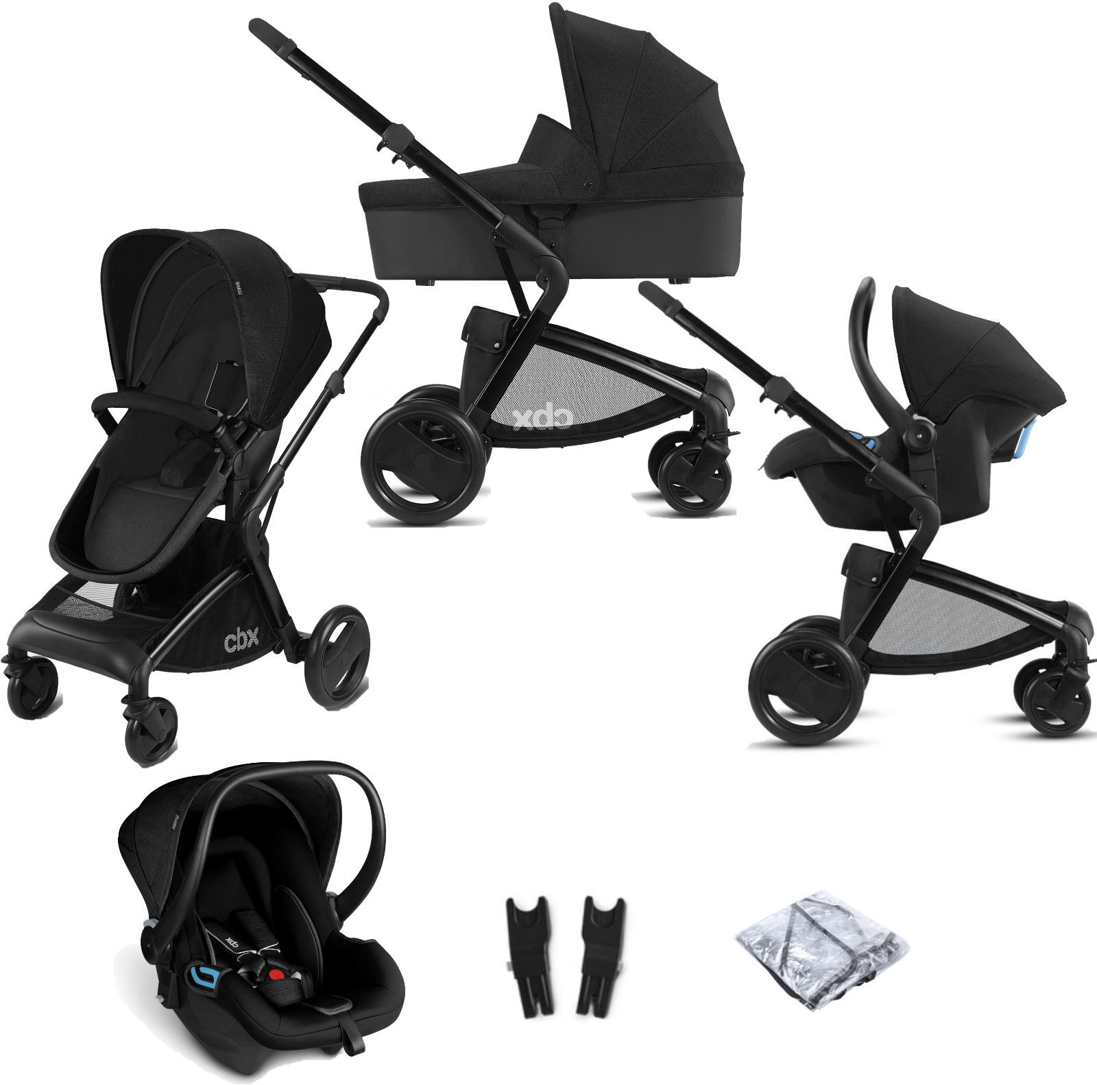 CBX Cybex CBX Bimisi Pure (Shima) Travel System with Carrycot - Smoky Anthracite CBX Cybex CBX Bimisi Pure (Shima) Travel System with Carrycot - Smoky Anthracite