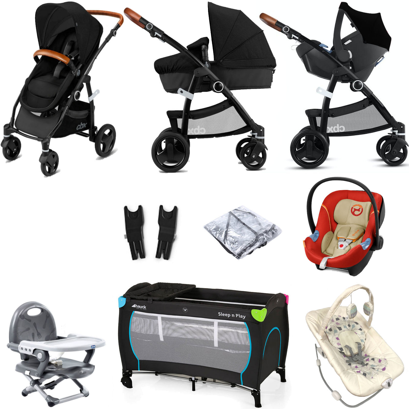 CBX Cybex CBX Leotie Lux (Aton M) Everything You Need Travel System Bundle with Carrycot - Smoky Anthracite CBX Cybex CBX Leotie Lux (Aton M) Everything You Need Travel System Bundle with Carrycot - Smoky Anthracite