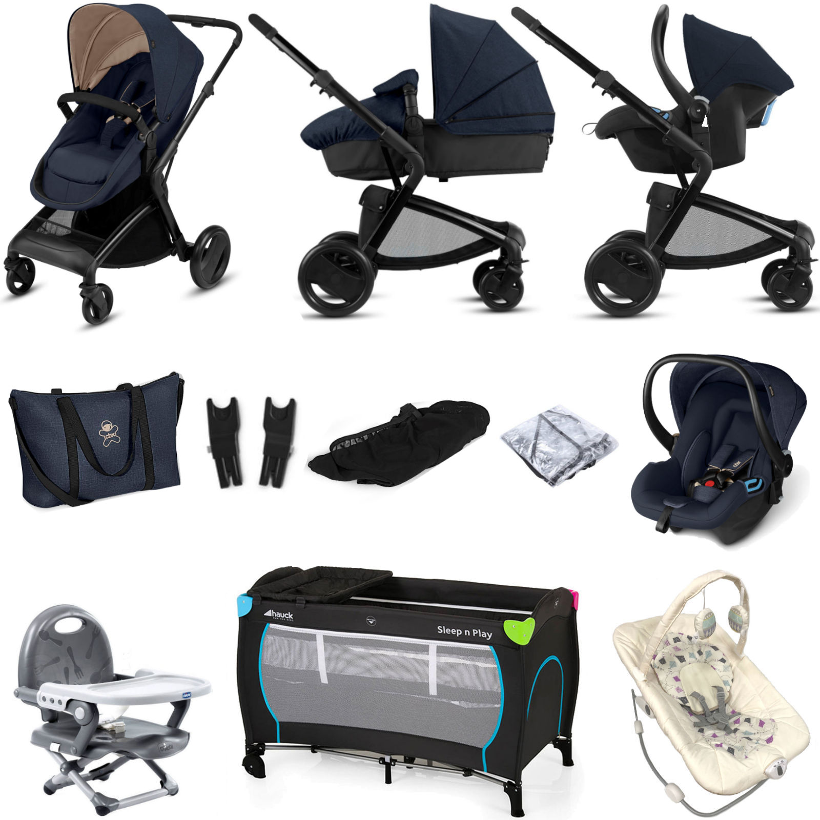 CBX Cybex CBX Bimisi Flex (Shima) Everything You Need Travel System Bundle with Accessories - Jeansy Blue CBX Cybex CBX Bimisi Flex (Shima) Everything You Need Travel System Bundle with Accessories - Jeansy Blue