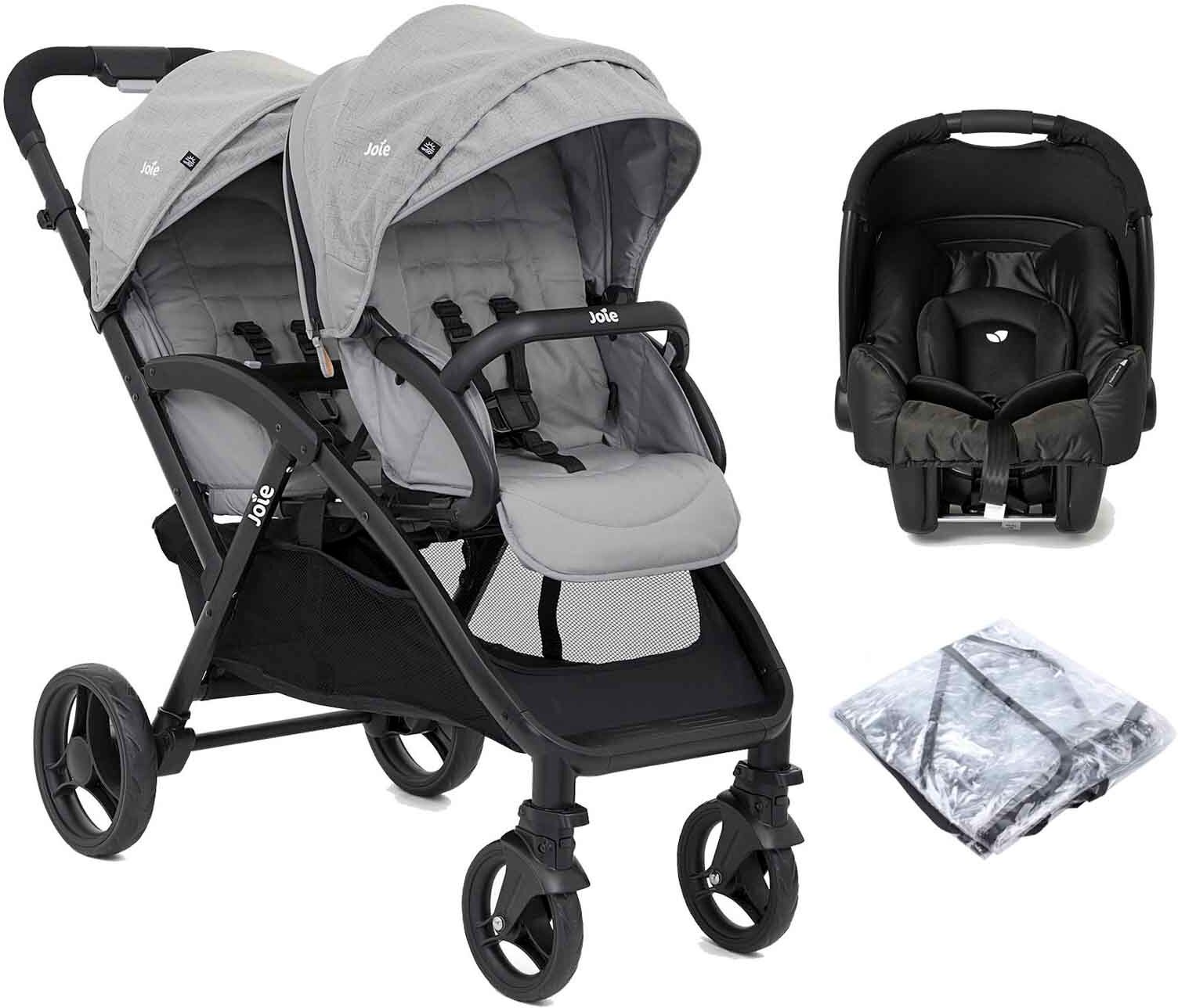 Joie Evalite Duo Tandem (Gemm) Travel System - Grey Flannel Joie Evalite Duo Tandem (Gemm) Travel System - Grey Flannel