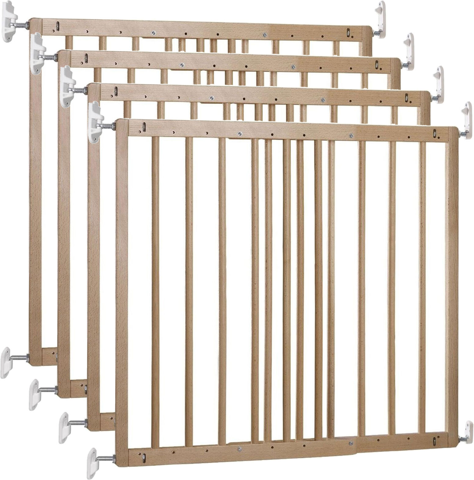 BabyDan Multidan Baby Safety Gate (Pack of 4) - Wood (60.5 - 102cm) BabyDan Multidan Baby Safety Gate (Pack of 4) - Wood (60.5 - 102cm)