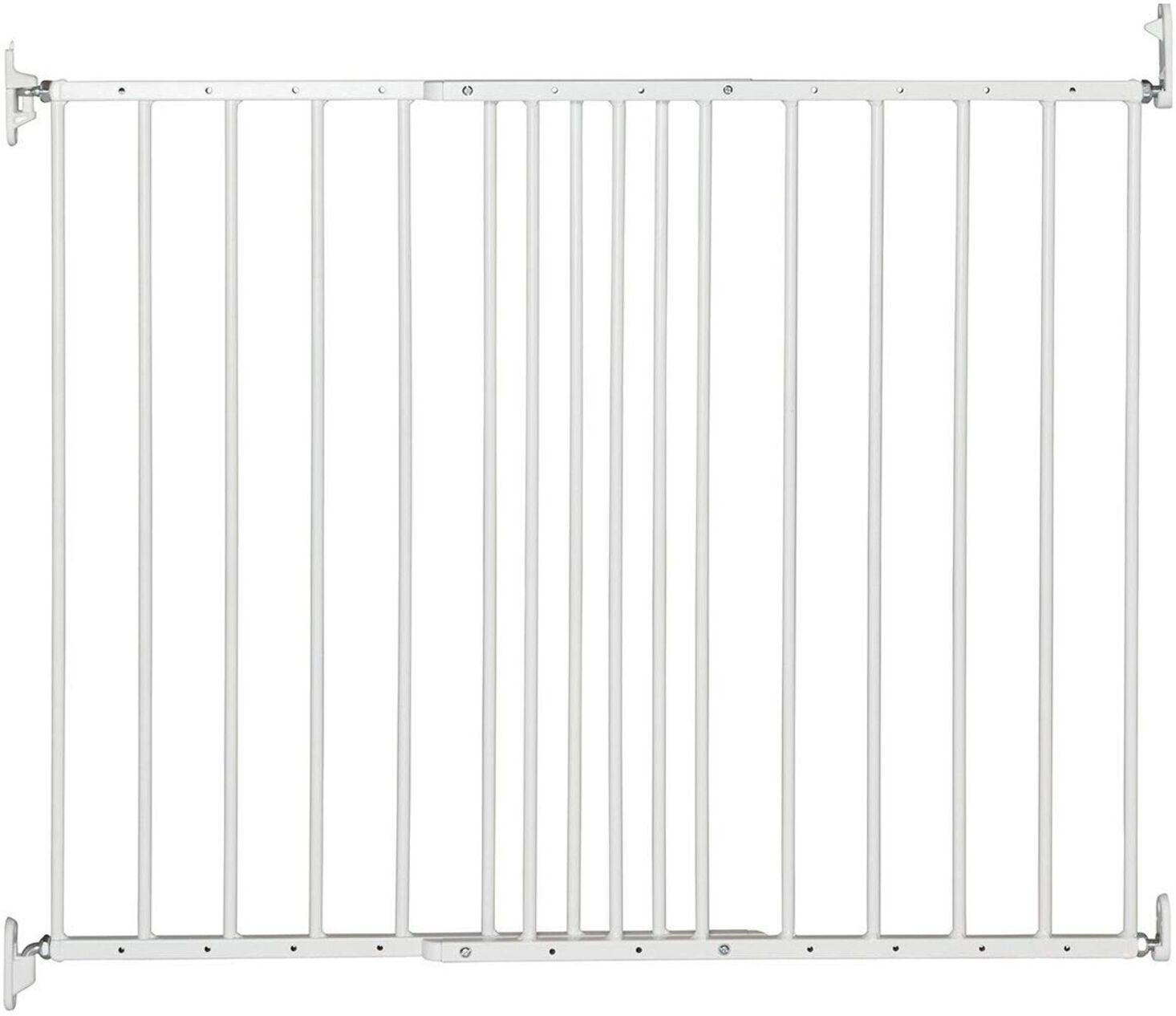 BabyDan Multidan Safety Gate - White Metal (62.5 - 106.8cm)