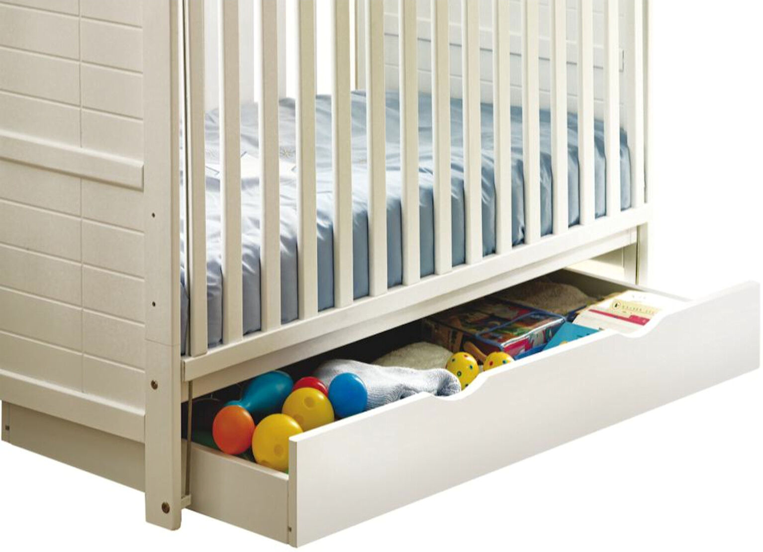 4 baby 4Baby Large Under Bed Rollaway Drawer - White