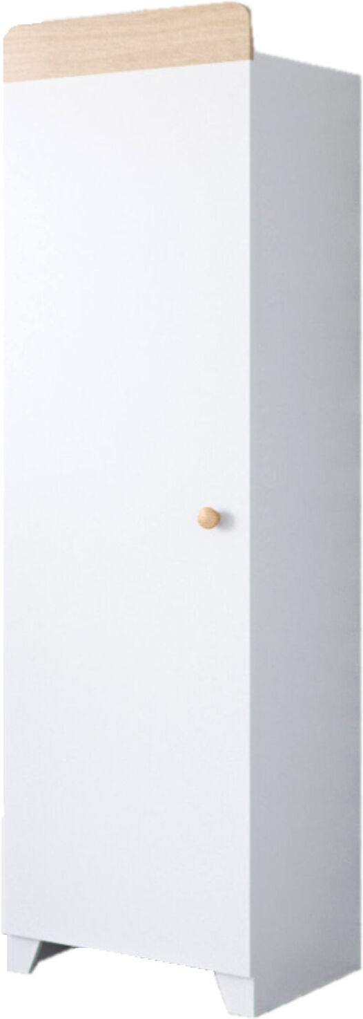 Little Acorns Classic Milano Single Wardrobe - White & Oak Little Acorns Classic Milano Single Wardrobe - White & Oak
