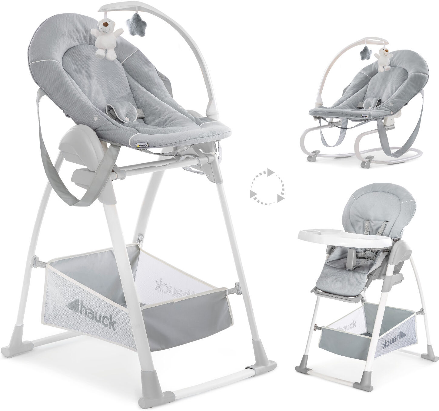 Hauck Sit n Relax 3 in 1 Highchair - Stretch Grey Hauck Sit n Relax 3 in 1 Highchair - Stretch Grey