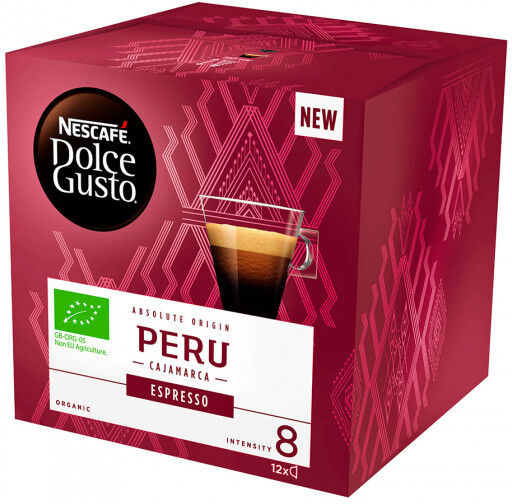 NESCAFÉ® Dolce Gusto® Coffee capsules NESCAFÉ Dolce Gusto "Espresso Peru", 12 pcs. NESCAFÉ® Dolce Gusto® Coffee capsules NESCAFÉ Dolce Gusto "Espresso Peru", 12 pcs.